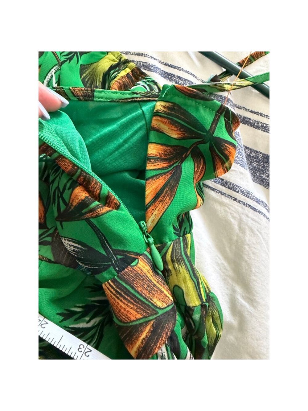 do & be Green Tropical Print Maxi Dress S - Picture 12 of 12